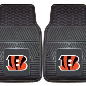 Cincinnati Bengals Car Mats Heavy Duty 2 Piece Vinyl