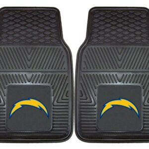 Los Angeles Chargers Car Mats Heavy Duty 2 Piece Vinyl