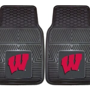 Wisconsin Badgers Heavy Duty 2-Piece Vinyl Car Mats – Special Order