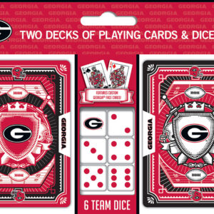 Georgia Bulldogs Playing Cards and Dice Set