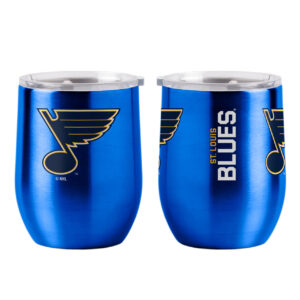 St. Louis Blues Travel Tumbler 16oz Stainless Steel Curved – Special Order