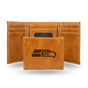 Seattle Seahawks Wallet Trifold Laser Engraved