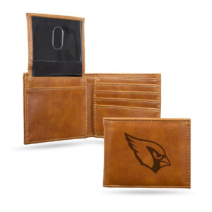 Arizona Cardinals Wallet Billfold Laser Engraved