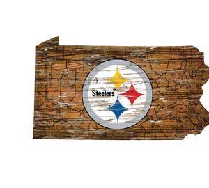 Pittsburgh Steelers Wood Sign – State Wall Art – Special Order