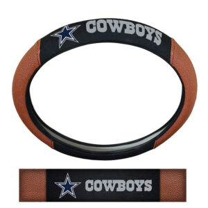 Dallas Cowboys Steering Wheel Cover Premium Pigskin Style