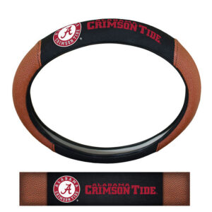 Alabama Crimson Tide Steering Wheel Cover Premium Pigskin Style