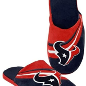 Houston Texans Slipper – Big Logo Stripe – (1 Pair) – S CO