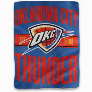 Oklahoma City Thunder Blanket 46×60 Micro Raschel Clear Out Design