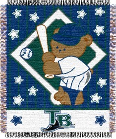 Tampa Bay Rays Blanket 36×48 Woven Baby Throw