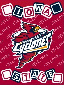 Iowa State Cyclones Blanket 36×48 Woven Baby Throw