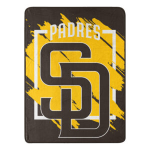 San Diego Padres Blanket 46×60 Micro Raschel Dimensional Design Rolled