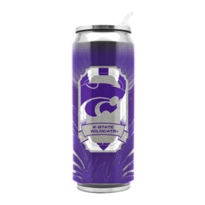 Kansas State Wildcats Stainless Steel Thermo Can – 16.9 ounces – Special Order