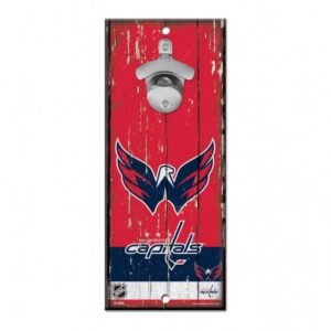 Washington Capitals Sign Wood 5×11 Bottle Opener