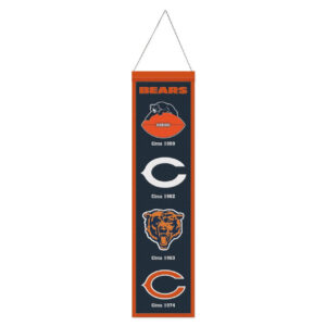 Chicago Bears Banner Wool 8×32 Heritage Evolution Design