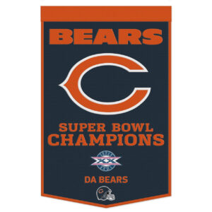 Chicago Bears Banner Wool 24×38 Dynasty Champ Design