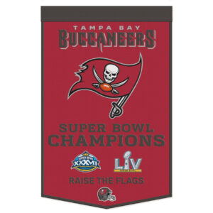 Tampa Bay Buccaneers Banner Wool 24×38 Dynasty Champ Design