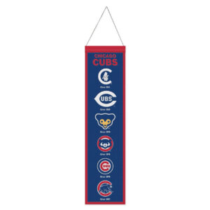 Chicago Cubs Banner Wool 8×32 Heritage Evolution Design