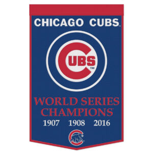 Chicago Cubs Banner Wool 24×38 Dynasty Champ Design