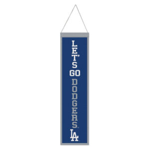 Los Angeles Dodgers Banner Wool 8×32 Heritage Slogan Design – Special Order