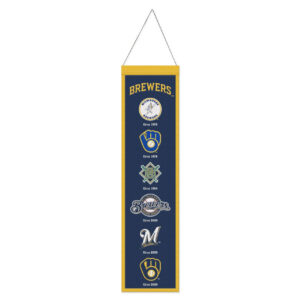 Milwaukee Brewers Banner Wool 8×32 Heritage Evolution Design