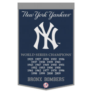New York Yankees Banner Wool 24×38 Dynasty Champ Design