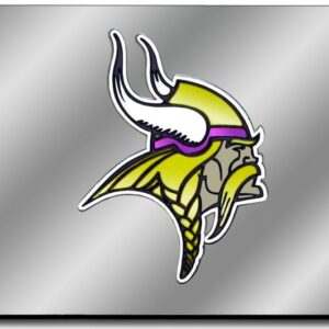 Minnesota Vikings License Plate Laser Cut Silver