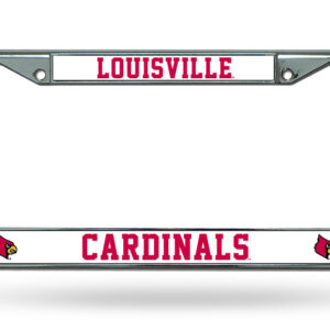 Louisville Cardinals License Plate Frame Chrome