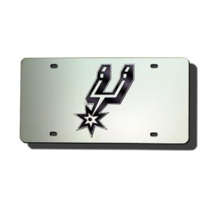 San Antonio Spurs Laser Cut Silver License Plate – Special Order