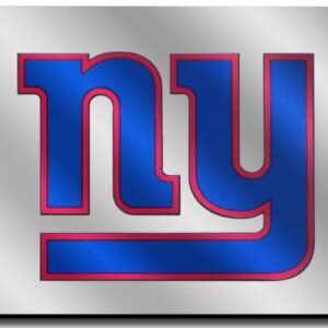 New York Giants License Plate Laser Cut Silver