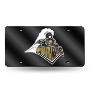 Purdue Boilermakers License Plate Laser Cut Silver