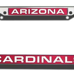 Arizona Cardinals License Plate Frame Laser Cut Chrome – Special Order