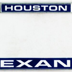 Houston Texans License Plate Frame Laser Cut Chrome