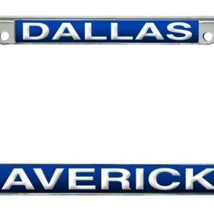 Dallas Mavericks License Plate Frame Laser Cut Chrome – Special Order