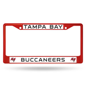 Tampa Bay Buccaneers License Plate Frame Metal Red