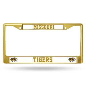 Missouri Tigers License Plate Frame Metal Gold – Special Order