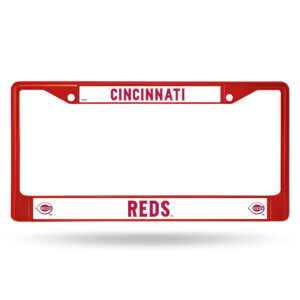 Cincinnati Reds License Plate Frame Metal Red