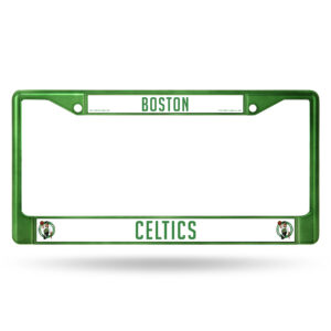 Boston Celtics License Plate Frame Metal Green – Special Order