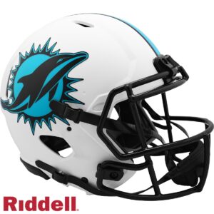 Miami Dolphins Helmet Riddell Authentic Full Size Speed Style Lunar Eclipse Alternate