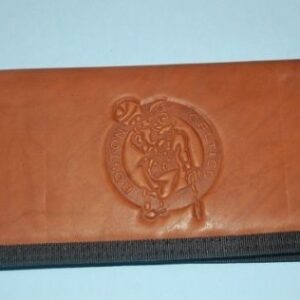 Boston Celtics Checkbook Cover Leather/Nylon Embossed CO