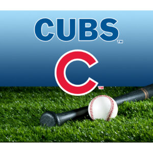 Chicago Cubs Pet Bowl Mat Team Color Baseball Size Large CO