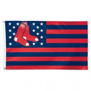 Boston Red Sox Flag 3×5 Deluxe Style Stars and Stripes Design