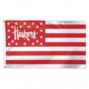 Nebraska Cornhuskers Flag 3×5 Deluxe Stars and Stripes