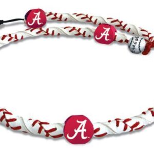 Alabama Crimson Tide A Logo Classic Frozen Rope Baseball Necklace