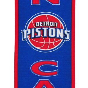 Detroit Pistons Banner 8×32 Wool Man Cave