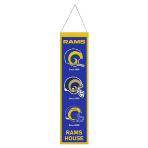 Los Angeles Rams Banner Wool 8×32 Heritage Evolution Design
