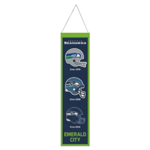Seattle Seahawks Banner Wool 8×32 Heritage Evolution Design