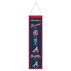 Atlanta Braves Banner Wool 8×32 Heritage Evolution Design