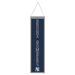 New York Yankees Banner Wool 8×32 Heritage Slogan Design – Special Order