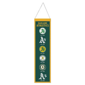 Oakland Athletics Banner Wool 8×32 Heritage Evolution Design – Special Order