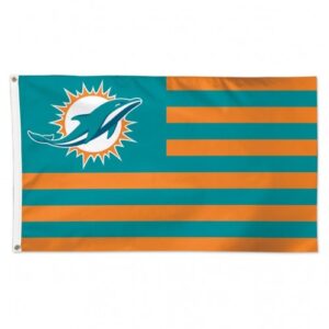 Miami Dolphins Flag 3×5 Deluxe Americana Design